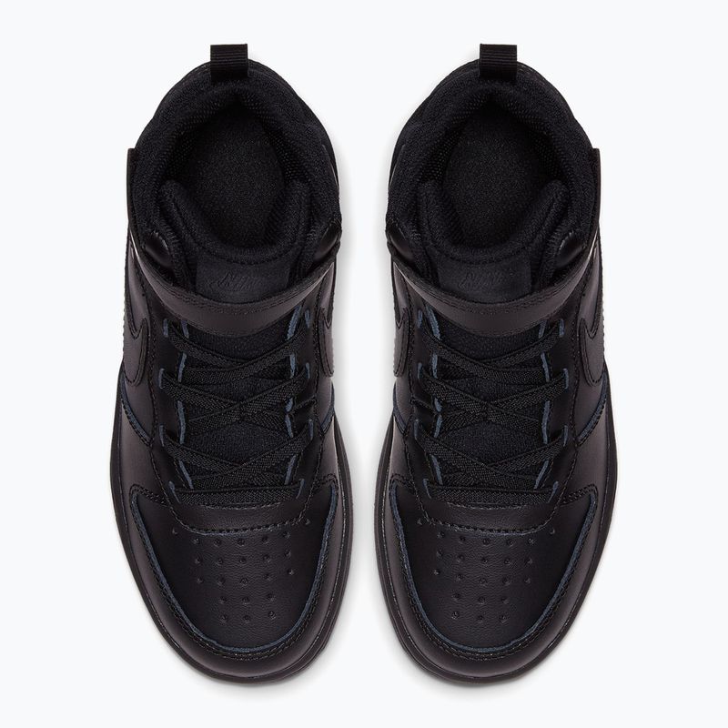 Dětské boty do vody Nike Court Borough Mid 2 black/black/black 4