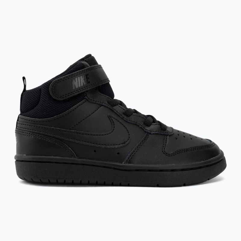Dětské boty do vody Nike Court Borough Mid 2 black/black/black 2