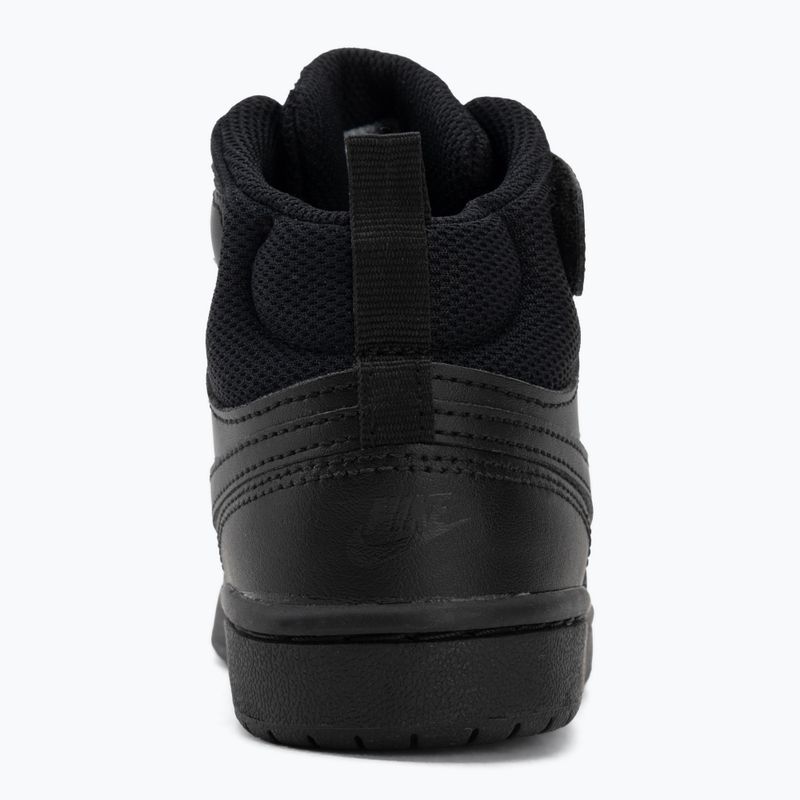Dětské boty do vody Nike Court Borough Mid 2 black/black/black 6