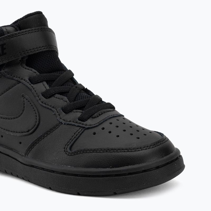 Dětské boty do vody Nike Court Borough Mid 2 black/black/black 7