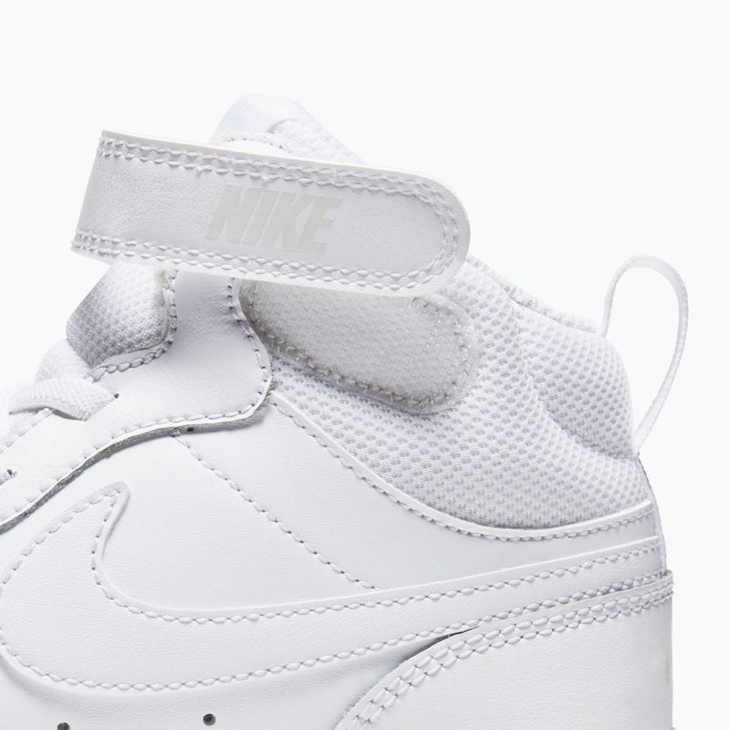 Dětské boty do vody Nike Court Borough Mid 2 white/white/white 5