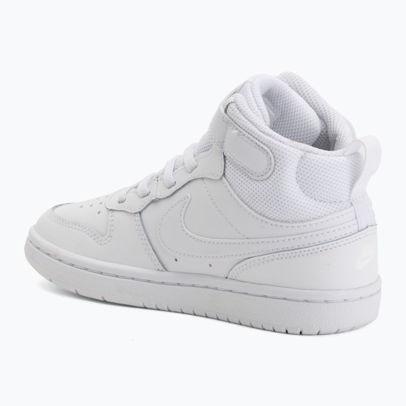 Dětské boty do vody Nike Court Borough Mid 2 white/white/white 3