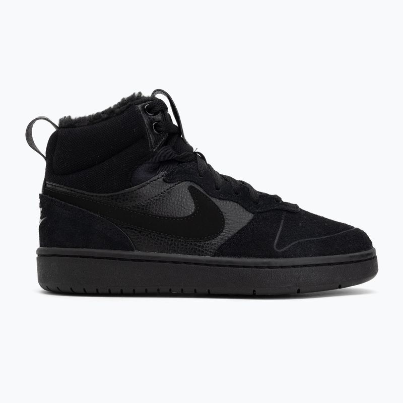 Dětské boty Nike Court Borough Mid 2 black/black/black 2