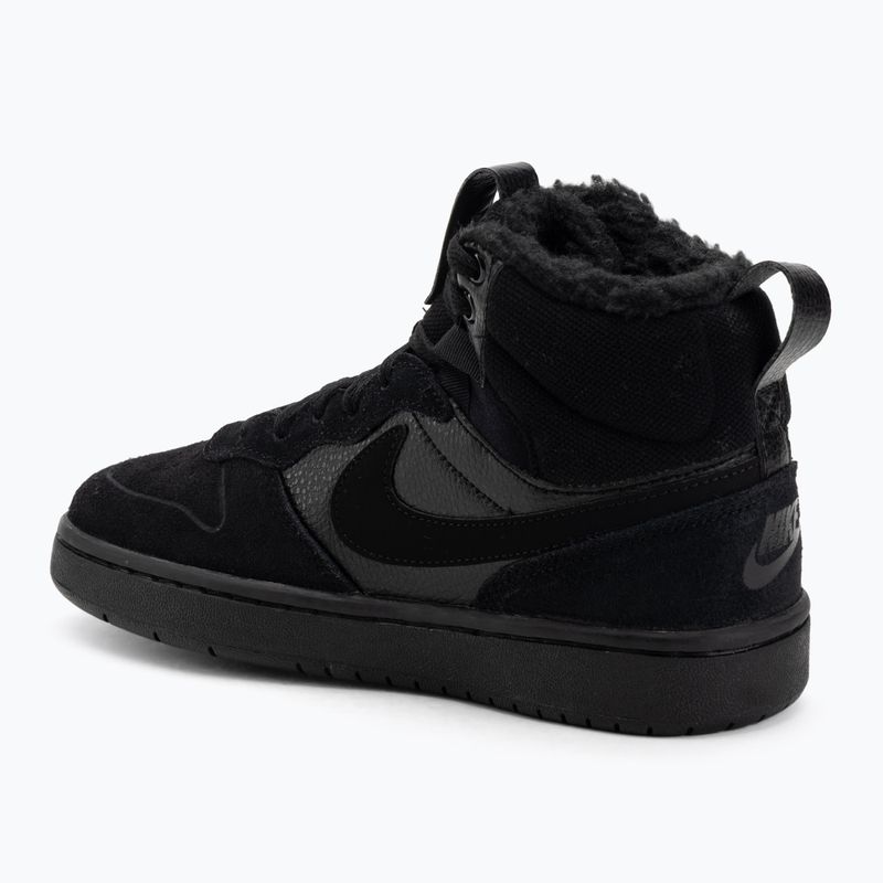 Dětské boty Nike Court Borough Mid 2 black/black/black 3