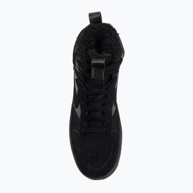 Dětské boty Nike Court Borough Mid 2 black/black/black 5