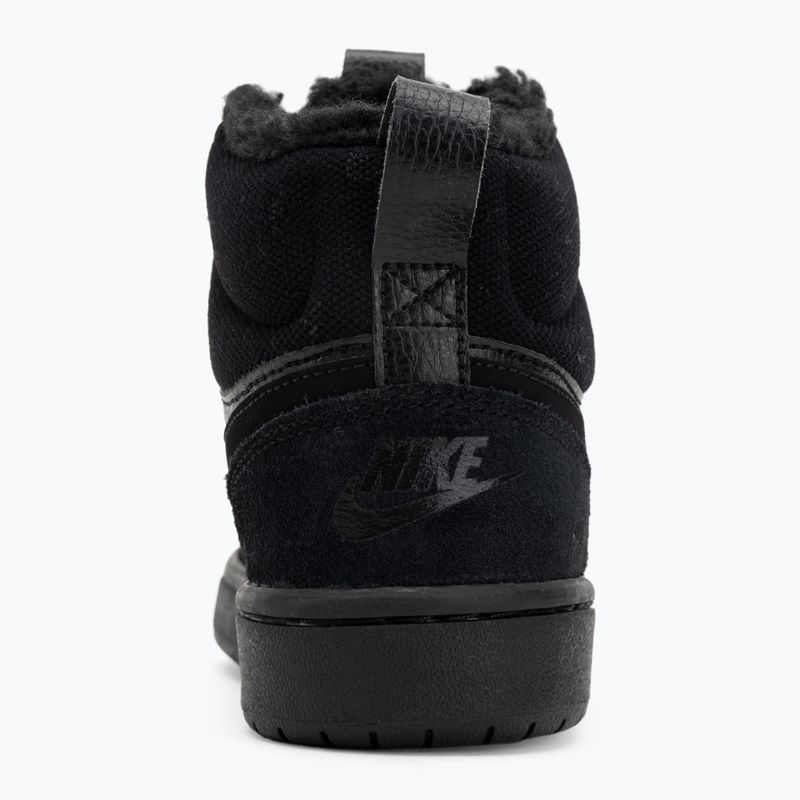 Dětské boty Nike Court Borough Mid 2 black/black/black 6