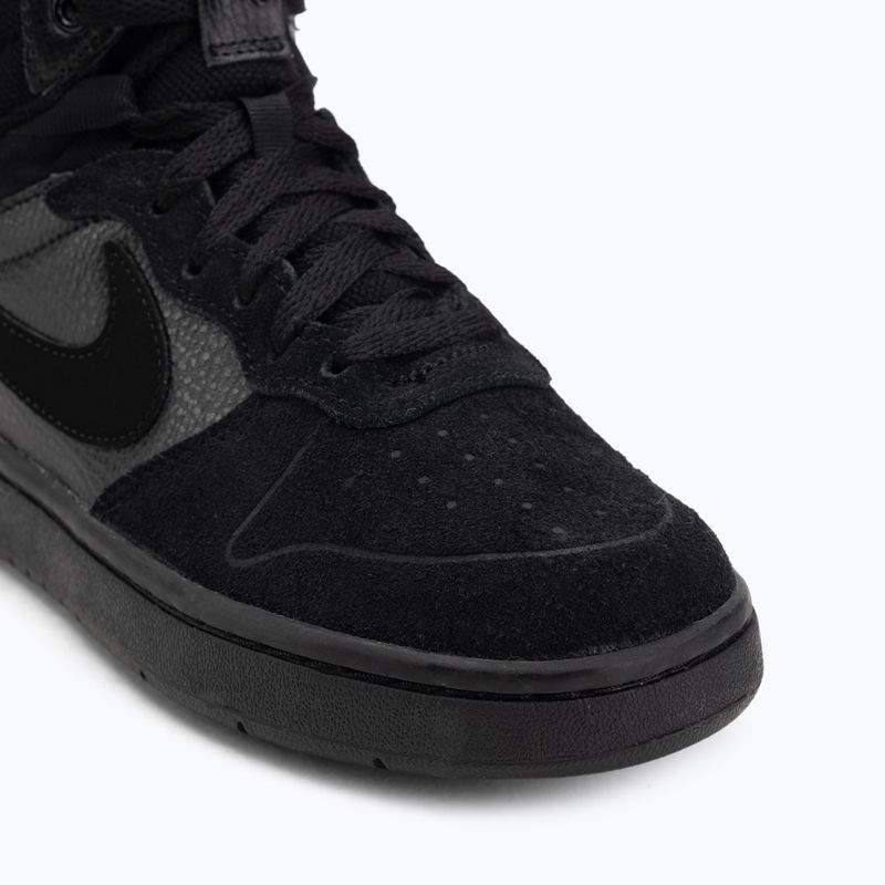 Dětské boty Nike Court Borough Mid 2 black/black/black 7