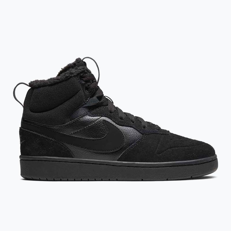 Dětské boty Nike Court Borough Mid 2 black/black/black