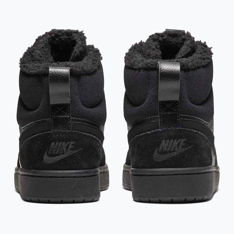 Dětské boty Nike Court Borough Mid 2 black/black/black 4