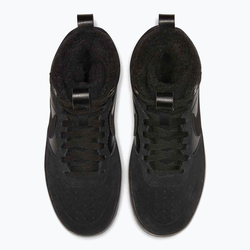 Dětské boty Nike Court Borough Mid 2 black/black/black 6