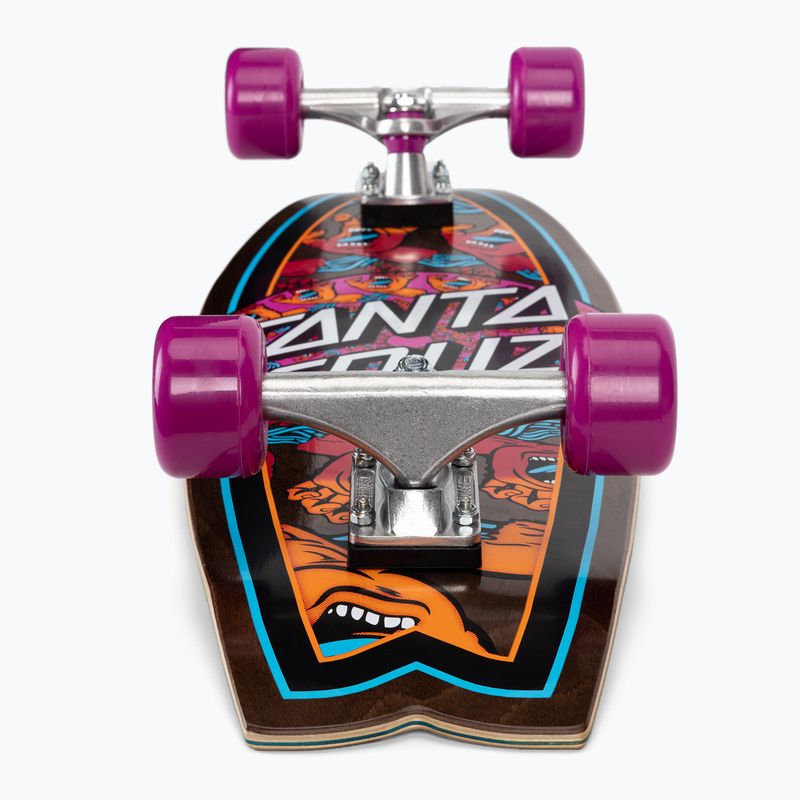 Cruiser skateboard Santa Cruz Cruzer Mandala Hand Shark 8.8 brown 124573 5