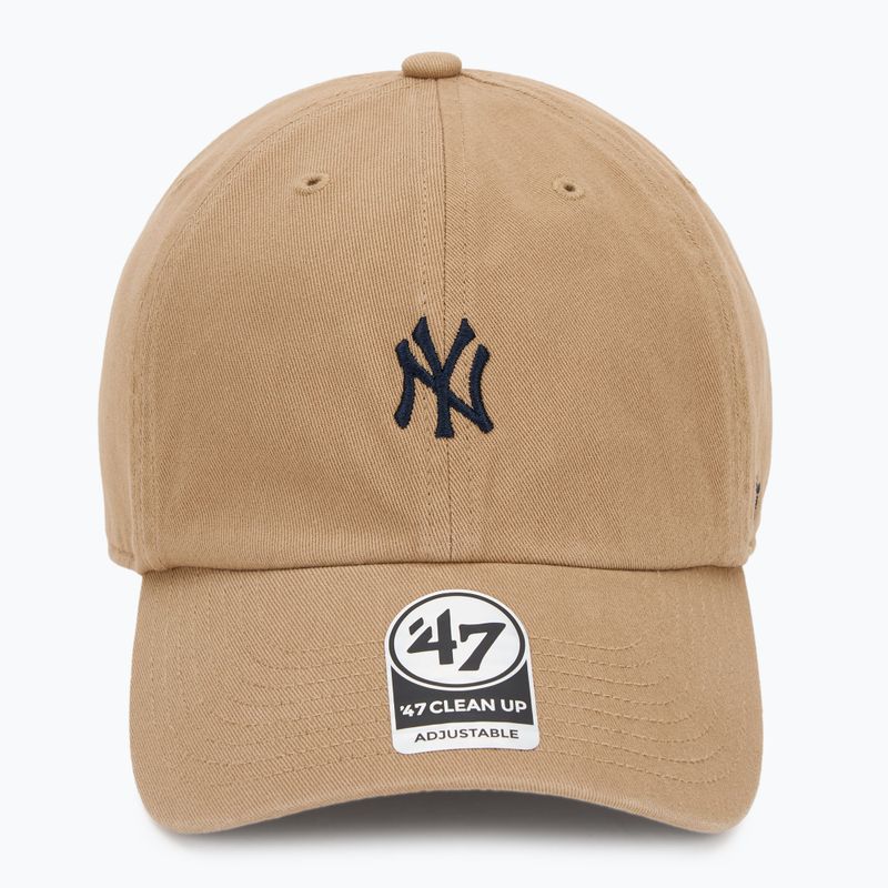 Kšiltovka 47 Brand MLB New York Yankees Base Runner CLEAN UP khaki 2