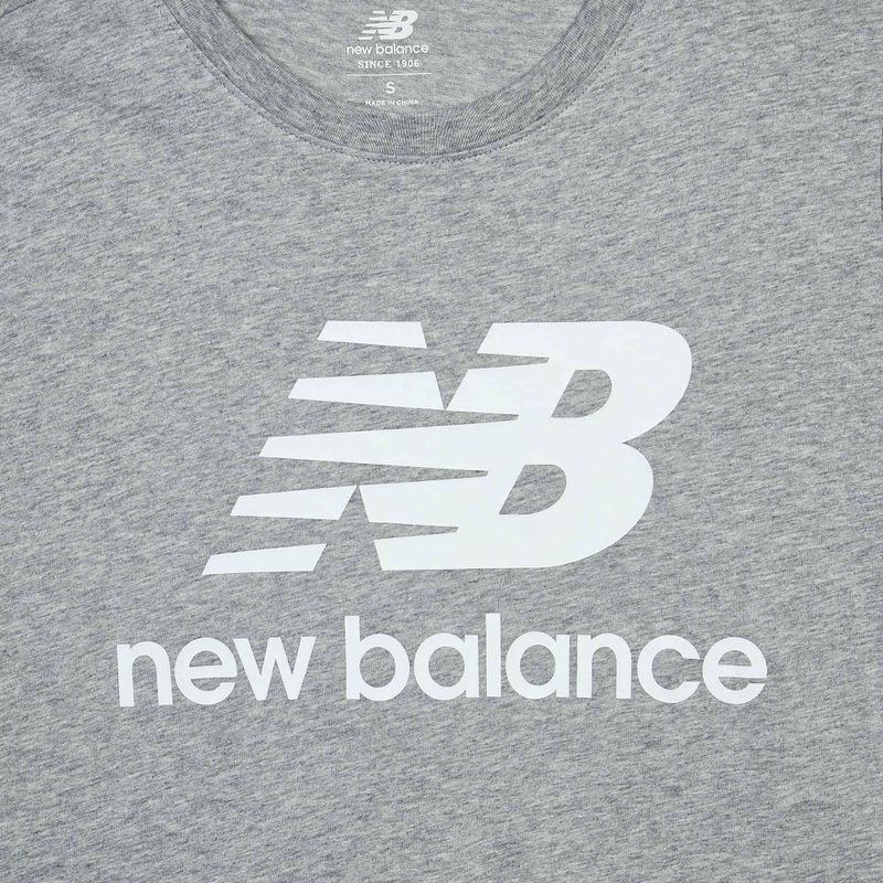 Pánské tričko New Balance Essentials Stacked Logo grey 3