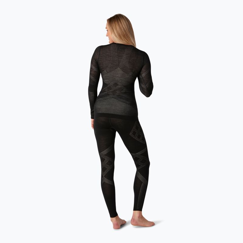 Dámská termoakční mikina Smartwool Intraknit Merino 200 Crew black/white 6