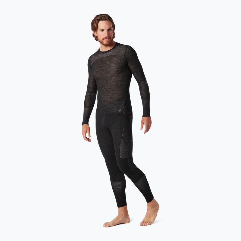 Pánská termoakční mikina Smartwool Intraknit Merino 200 Crew black/white 5