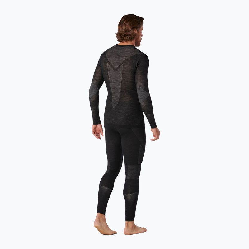 Pánská termoakční mikina Smartwool Intraknit Merino 200 Crew black/white 6