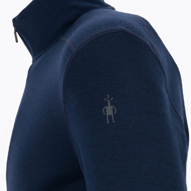 Pánské termo tričko Smartwool Merino 250 Baselayer 1/4 Zip Boxed tmavě modré 16356-092-S 4