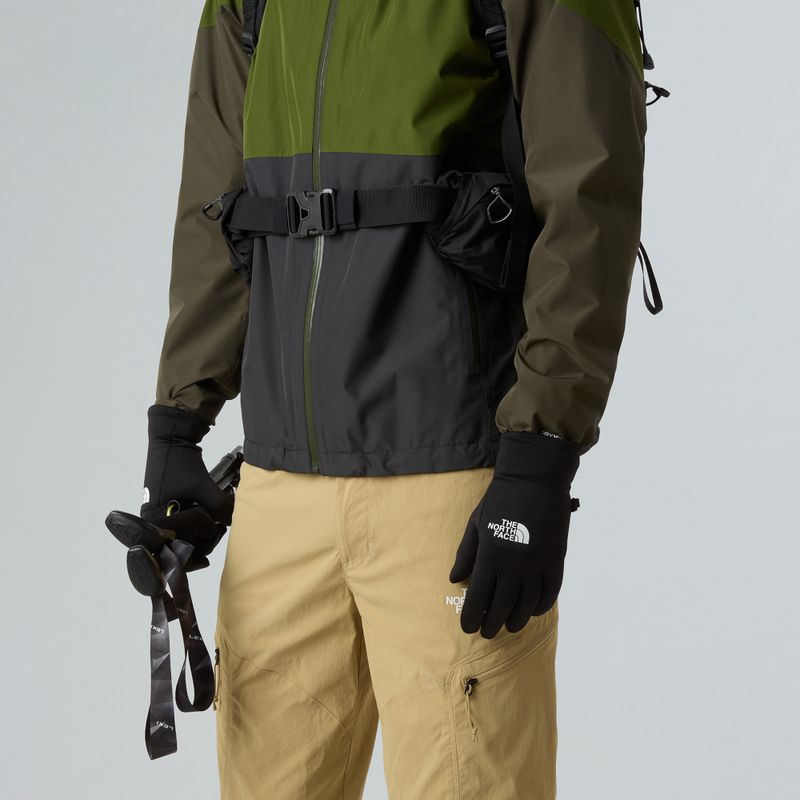 Trekingové rukavice The North Face Etip Recycled černá/bílá 4