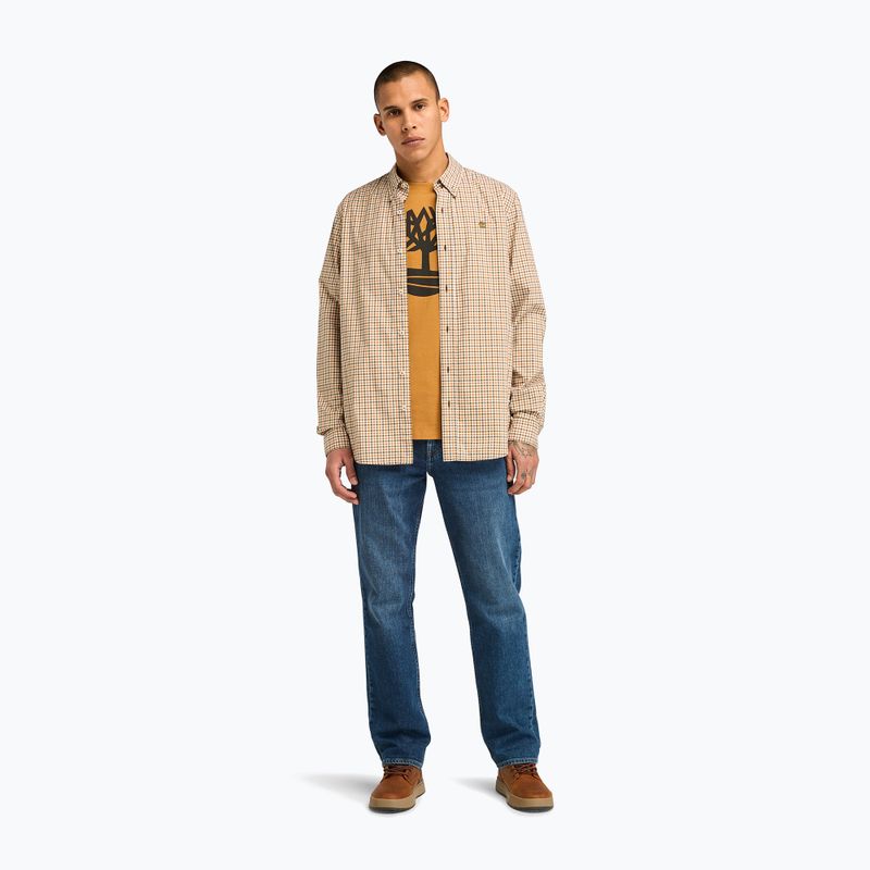 Pánské tričko  Timberland Kennebec Tree Logo wheat boot 2