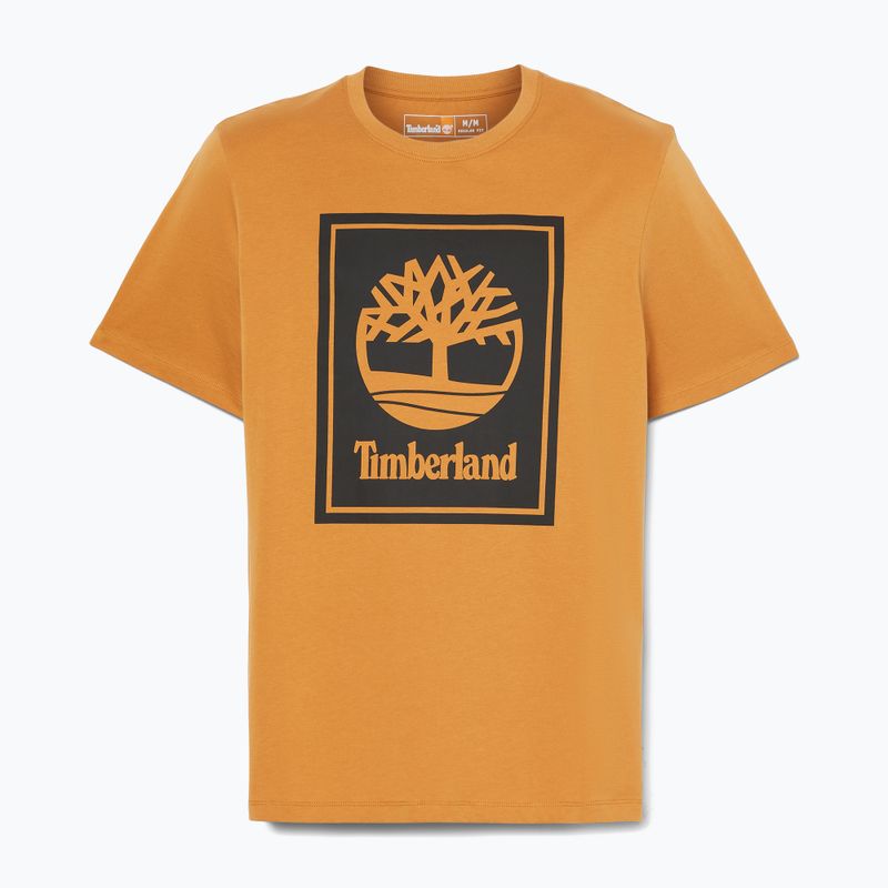 Pánské tričko  Timberland Kennebec Tree Logo wheat boot 5