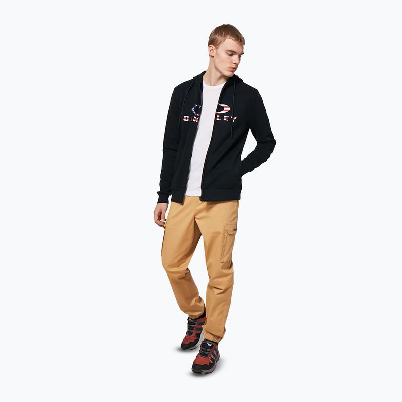 Pánská mikina Oakley Bark 2.0 Hoodie FZ black/american flag 5