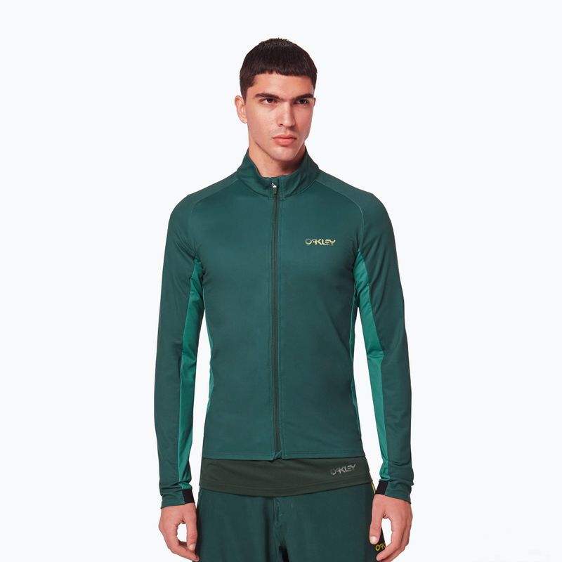 Pánský cyklistický dres Oakley Elements Thermal green FOA403117