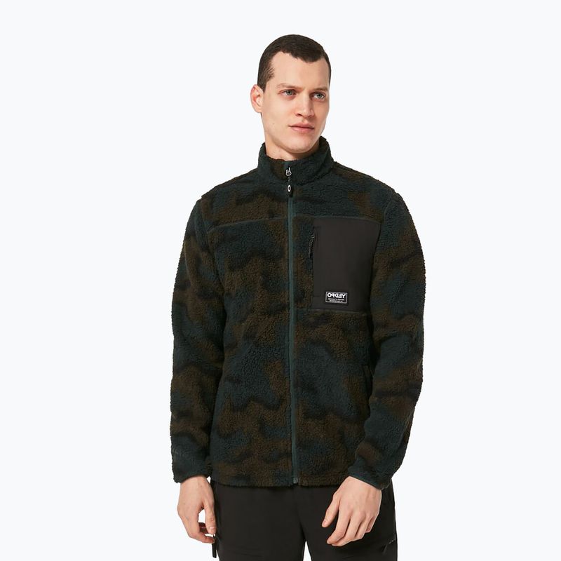 Oakley Mountain Fire Sherpa pánská snowboardová mikina zelená FOA403426