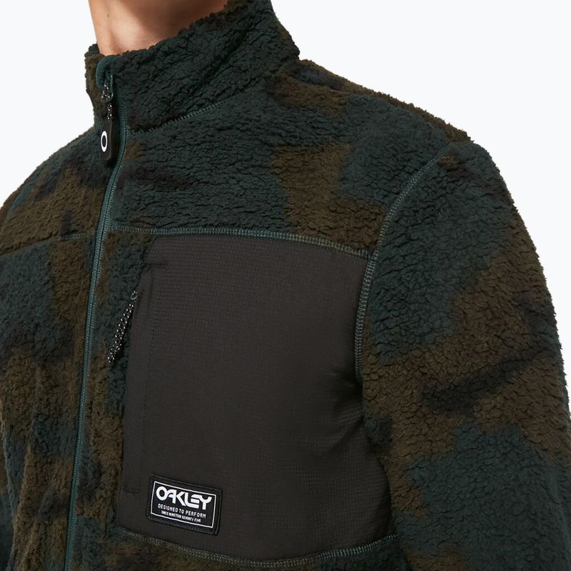 Oakley Mountain Fire Sherpa pánská snowboardová mikina zelená FOA403426 6