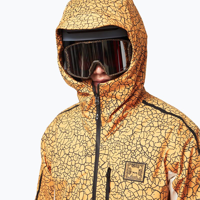 Oakley TC Gunn 2.0 RC Shell pánská snowboardová bunda bílo-žlutá FOA403429 6