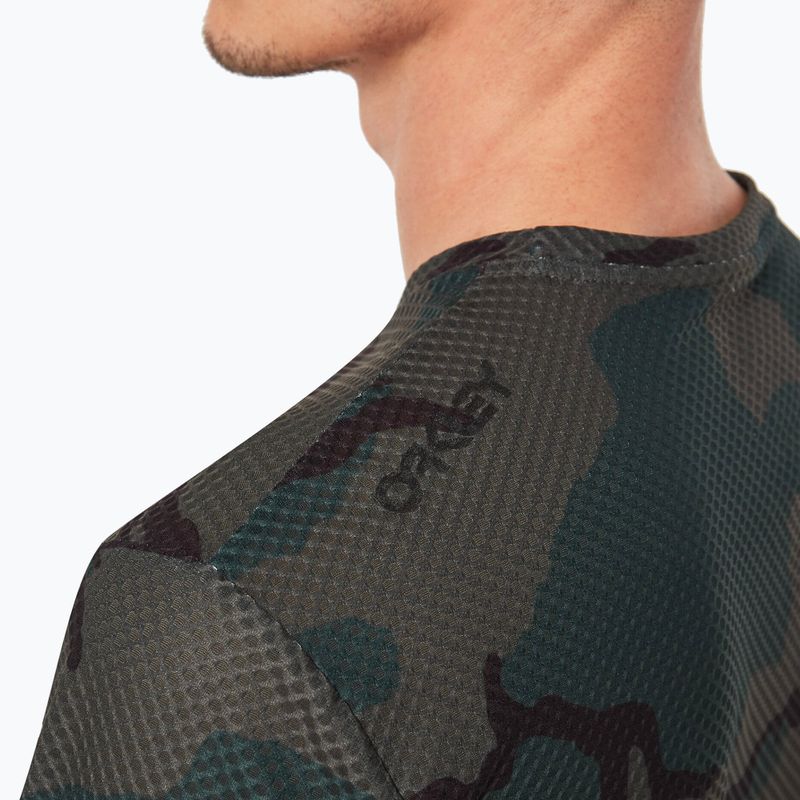 Pánský cyklistický dres Oakley Ride Free SS zelená FOA403780 3