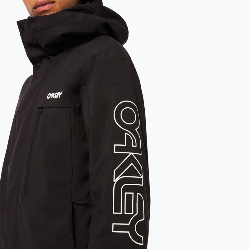 Pánská snowboardová bunda Oakley TNP TBT Insulated black/white logo 7