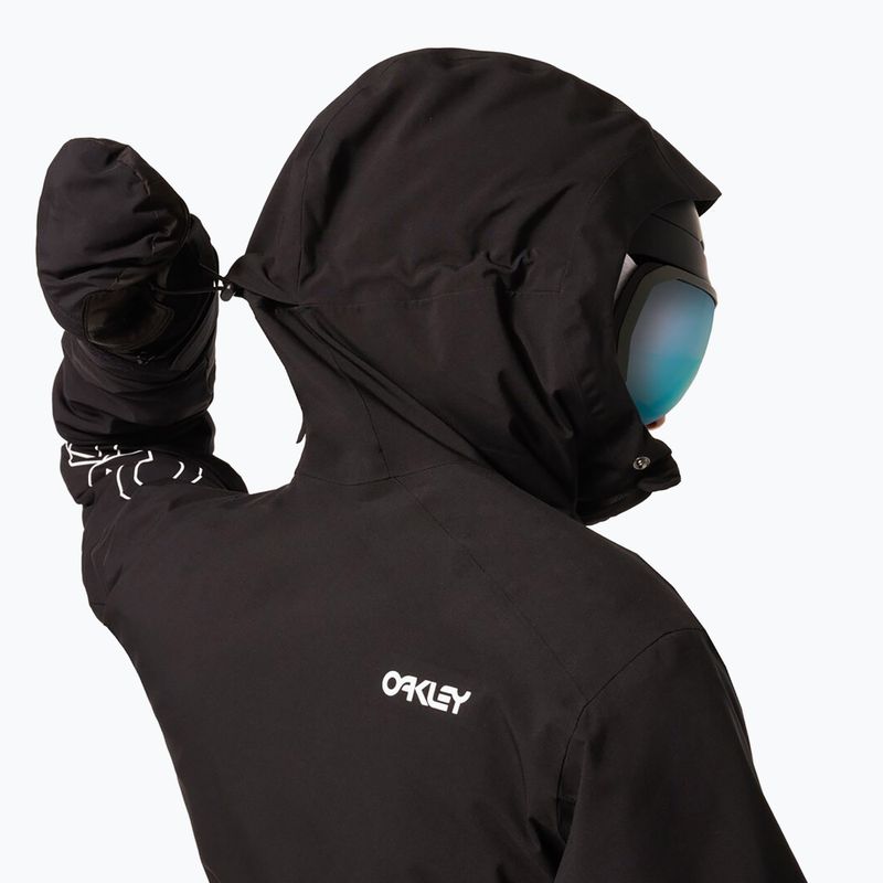 Pánská snowboardová bunda Oakley TNP TBT Insulated black/white logo 13