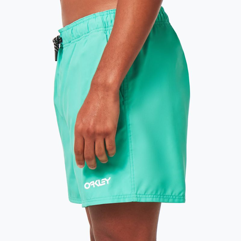 Oakley Beach Volley 16" zelené pánské plavecké šortky FOA4043107GR 6