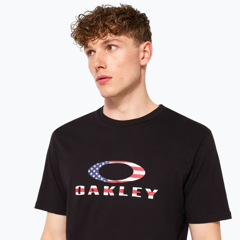 Pánské tričko Oakley O Bark 2.0 black/american flag 5