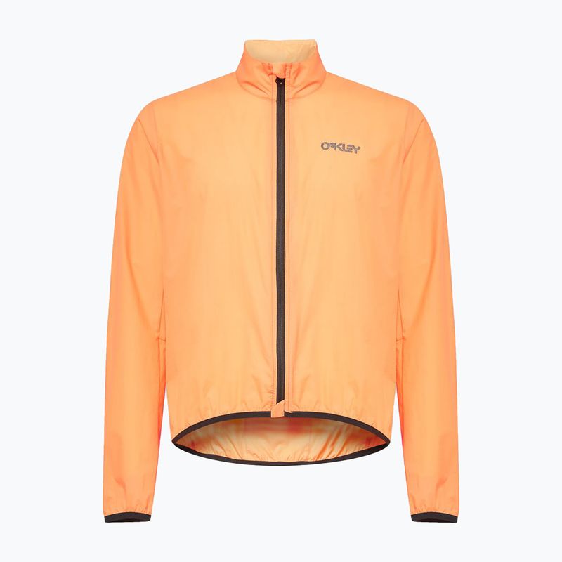 Pánská cyklistická bunda Oakley Elements Pkble Jacket II orange FOA404493