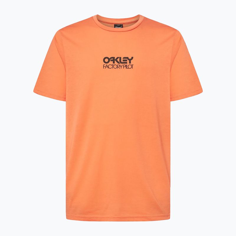 Pánské cyklistické tričko Oakley Factory Pilot Ss Tee orange FOA404507
