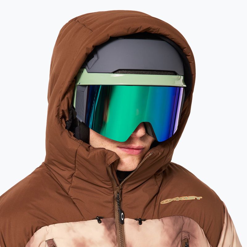 Pánská snowboardová bunda Oakley TC Rykkinn brown clouds print 11