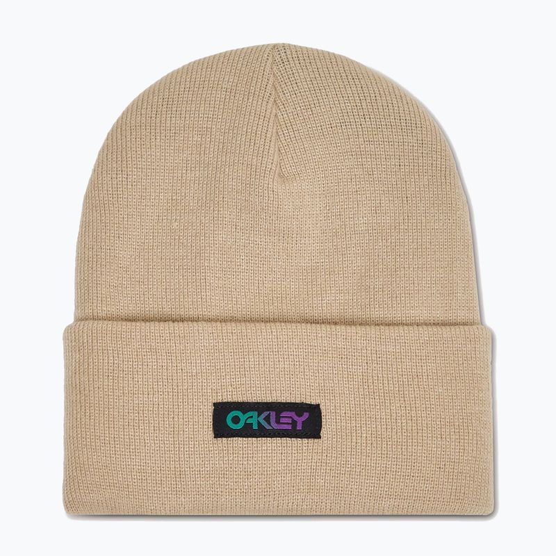 Zimní čepice Oakley B1B Gradient Patch Beanie humus