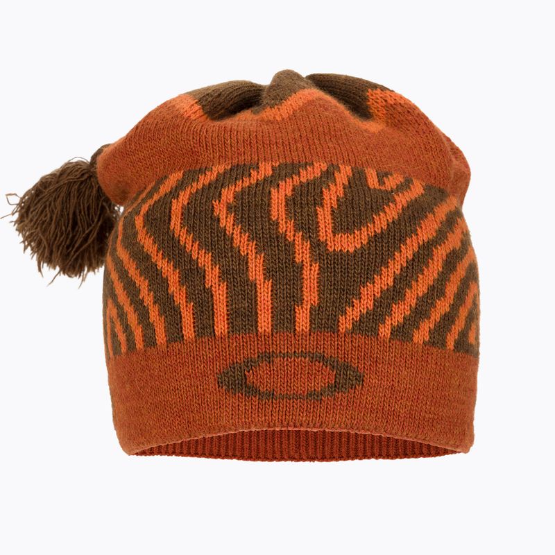 Zimní čepice Oakley TC Nordic Tassle orange norway pattern 2