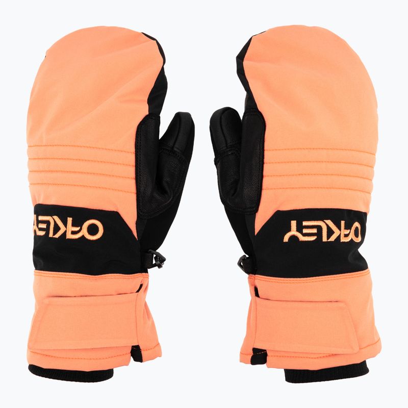 Oakley B1B Mittes měkké oranžové snowboardové rukavice 3