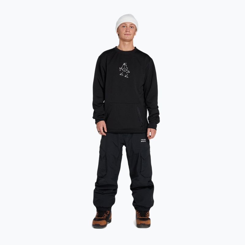 Pánská snowboardová mikina Volcom Let It Storm Crew černá G4652201-ART