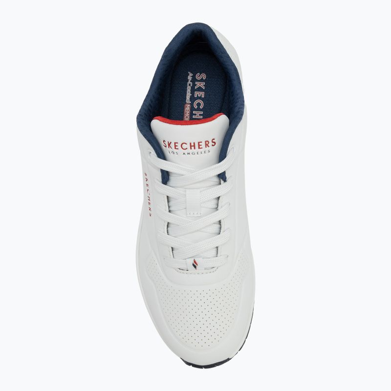 Dámské boty SKECHERS Uno Stand On Air white durabuck/navy/red trim/mesh 5