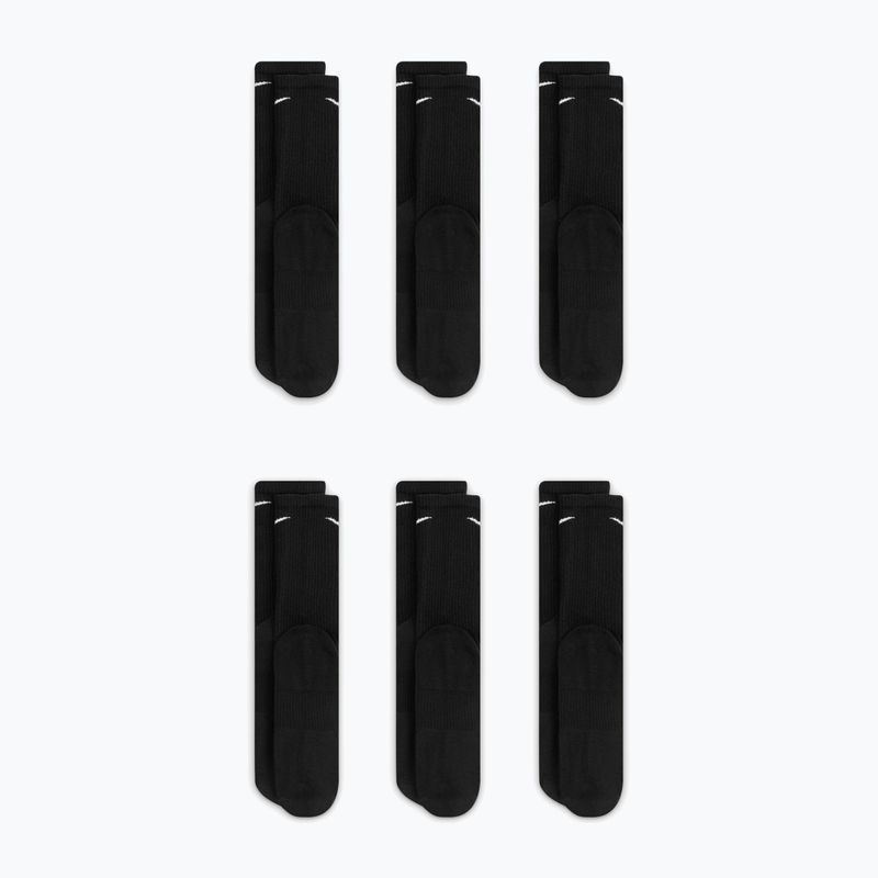 Pánské ponožky Nike Everyday Plus Cushioned Crew 6 párů black/white 4