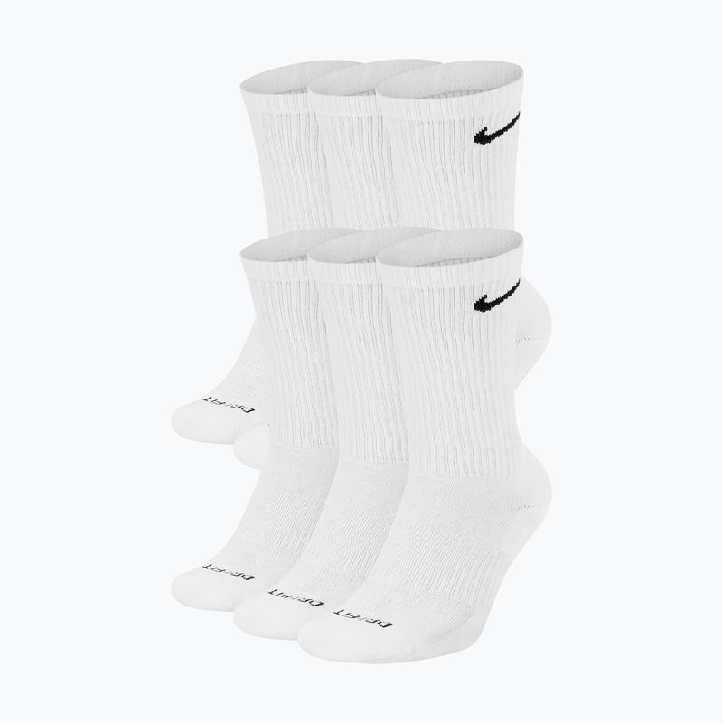 Pánské ponožky Nike Everyday Plus Cushioned Crew 6 párů white/black
