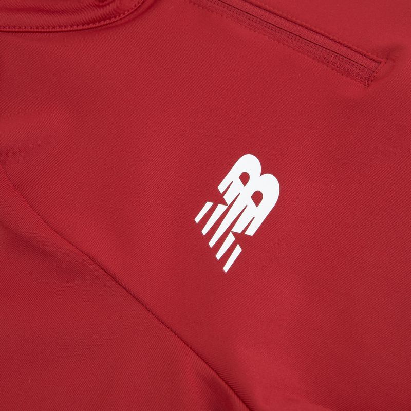 Dětská fotbalová mikina New Balance Training 1/4 Zip Knitted bordó NBEJT9035 3