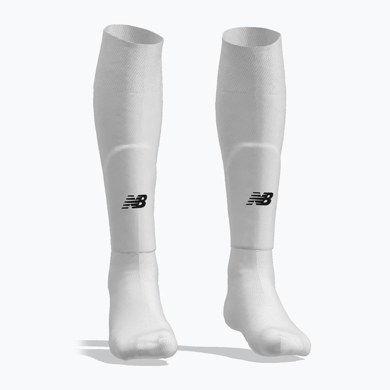 Pánské fotbalové štulpny New Balance Match bílé NBEMA9029