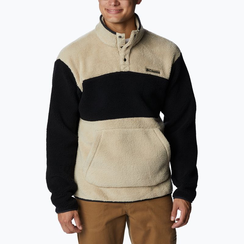 Columbia Rugged Ridge Sherpa 1/2 pánská fleecová mikina béžovo-černá 1952393