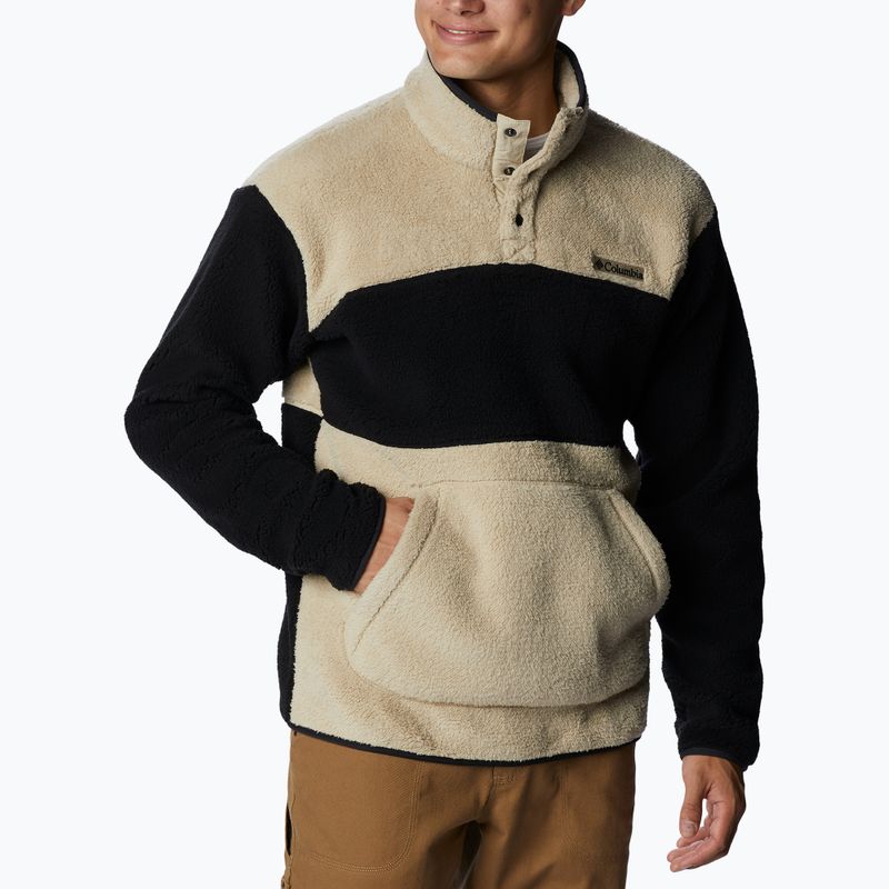 Columbia Rugged Ridge Sherpa 1/2 pánská fleecová mikina béžovo-černá 1952393 4