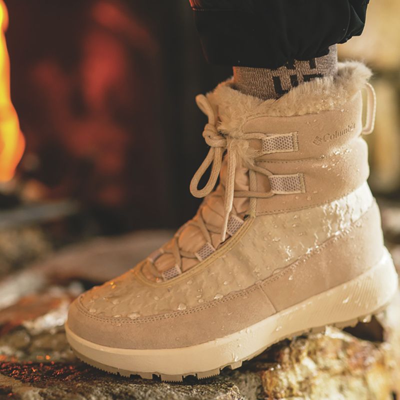 Dámské sněhové boty Columbia Slopeside Peak Luxe dark stone/sea salt 19