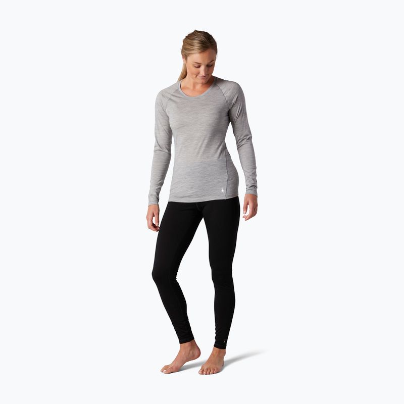 Dámská termoakční mikina Smartwool Merino 150 Baselayer Boxed světle šedý melír 5